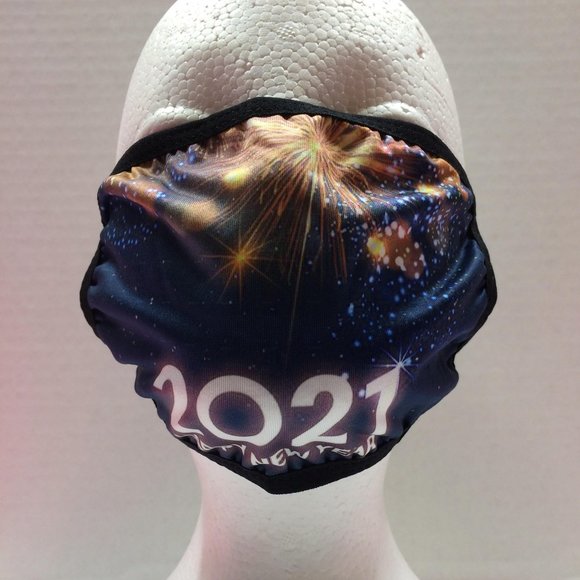 Happy New Years Eve 2021 Face Masks Holidays Party - Picture 11 of 14